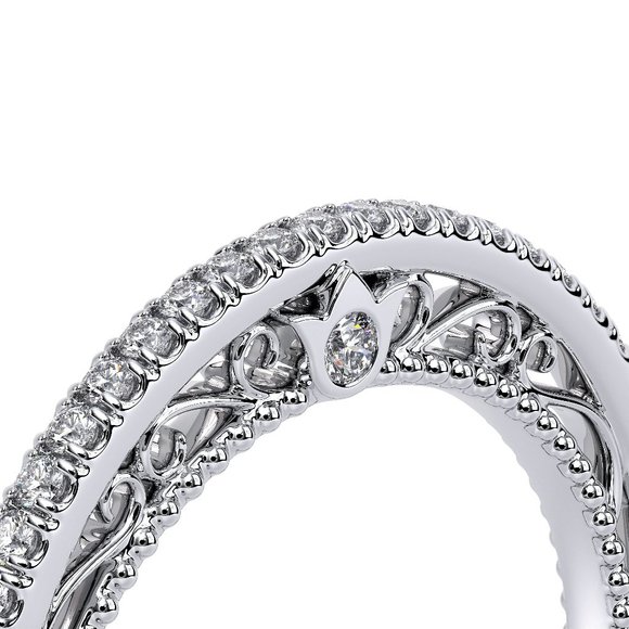 NEW / VERRAGIO VENETIAN 0.15 CWT Diamond wedding engagement band / 14K Gold - Picture 1 of 10
